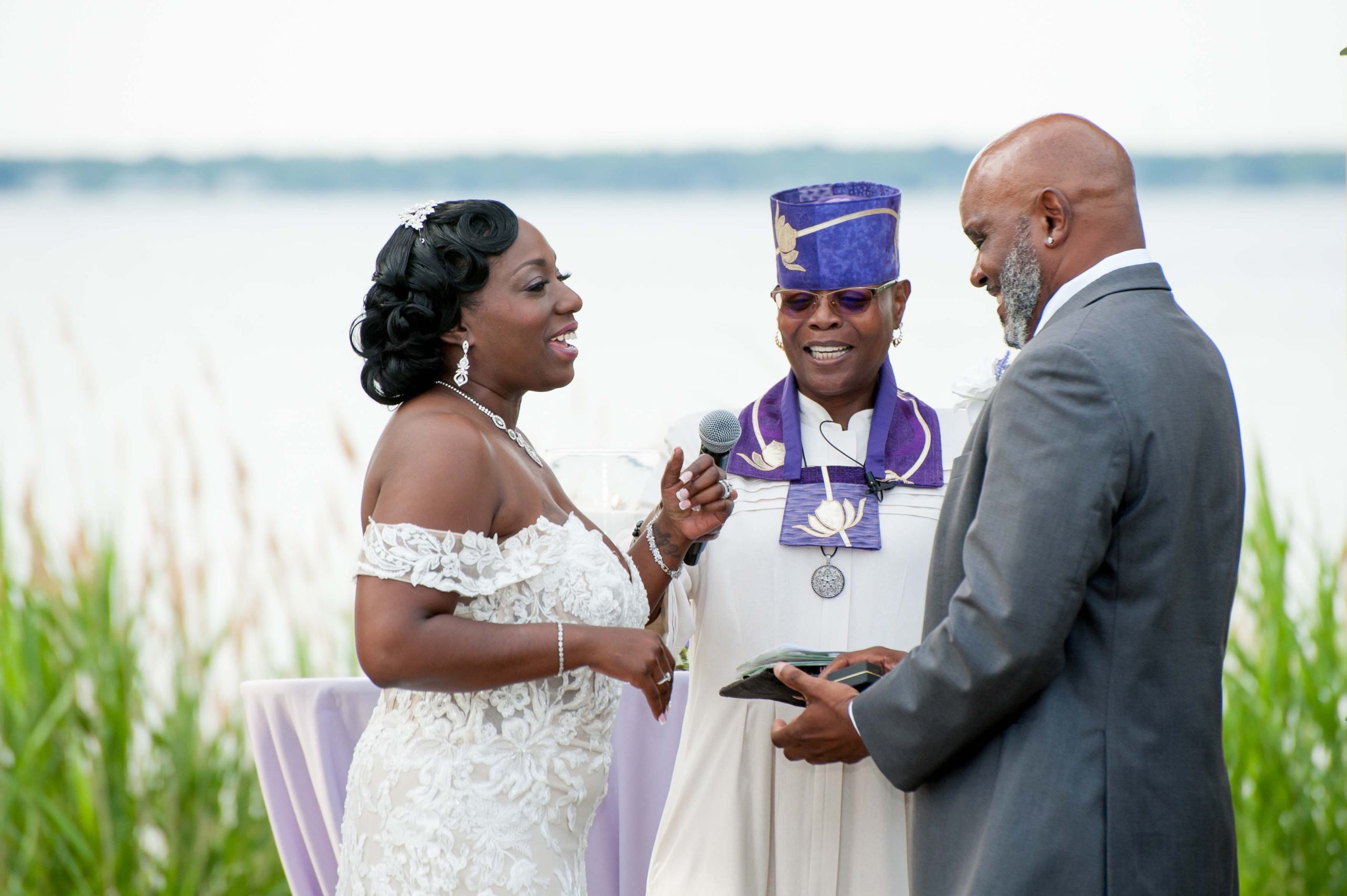 md marriage wedding officiant waterfront maryland